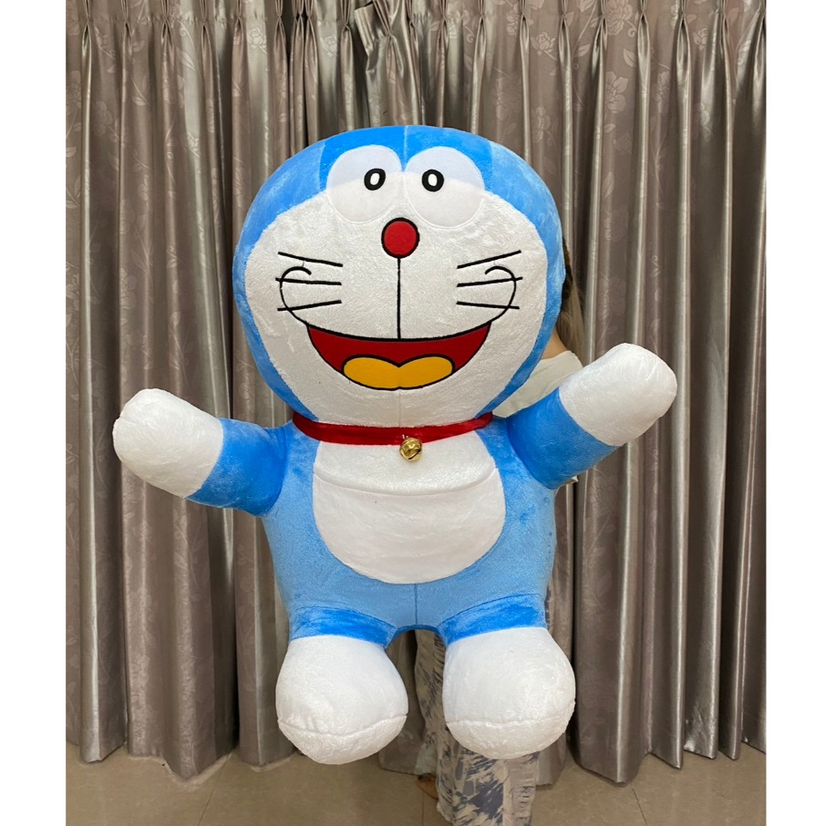 Red-Mouth Doraemon Doll Soft Fur Shiny Hair Big Size 100 Cm. Beauty ...