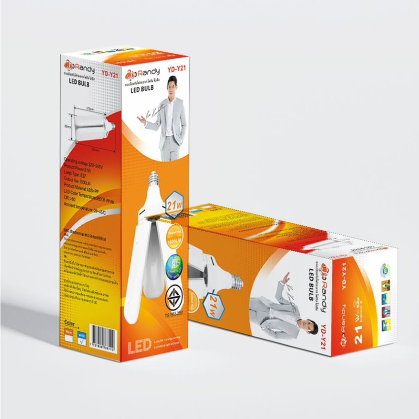 RANDY LED Fan Color WHITE (WHITE) BULB PROPELLER SHAPE | Shopee Philippines