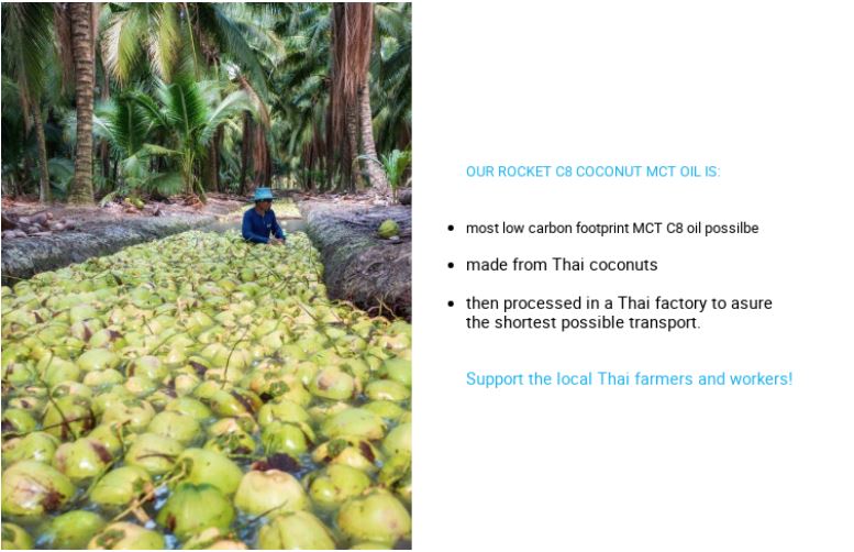 ROCKET C8 COCONUT MCT OIL Extracted From OIL. SPECIAL ! | Shopee ...