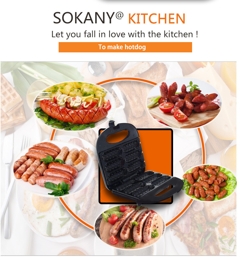 KTC Sausage Waffle Donut Maker 1400W 12 Holes Hotdog | Shopee Philippines