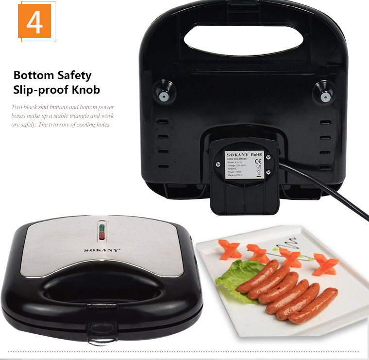 KTC Sausage Waffle Donut Maker 1400W 12 Holes Hotdog | Shopee Philippines