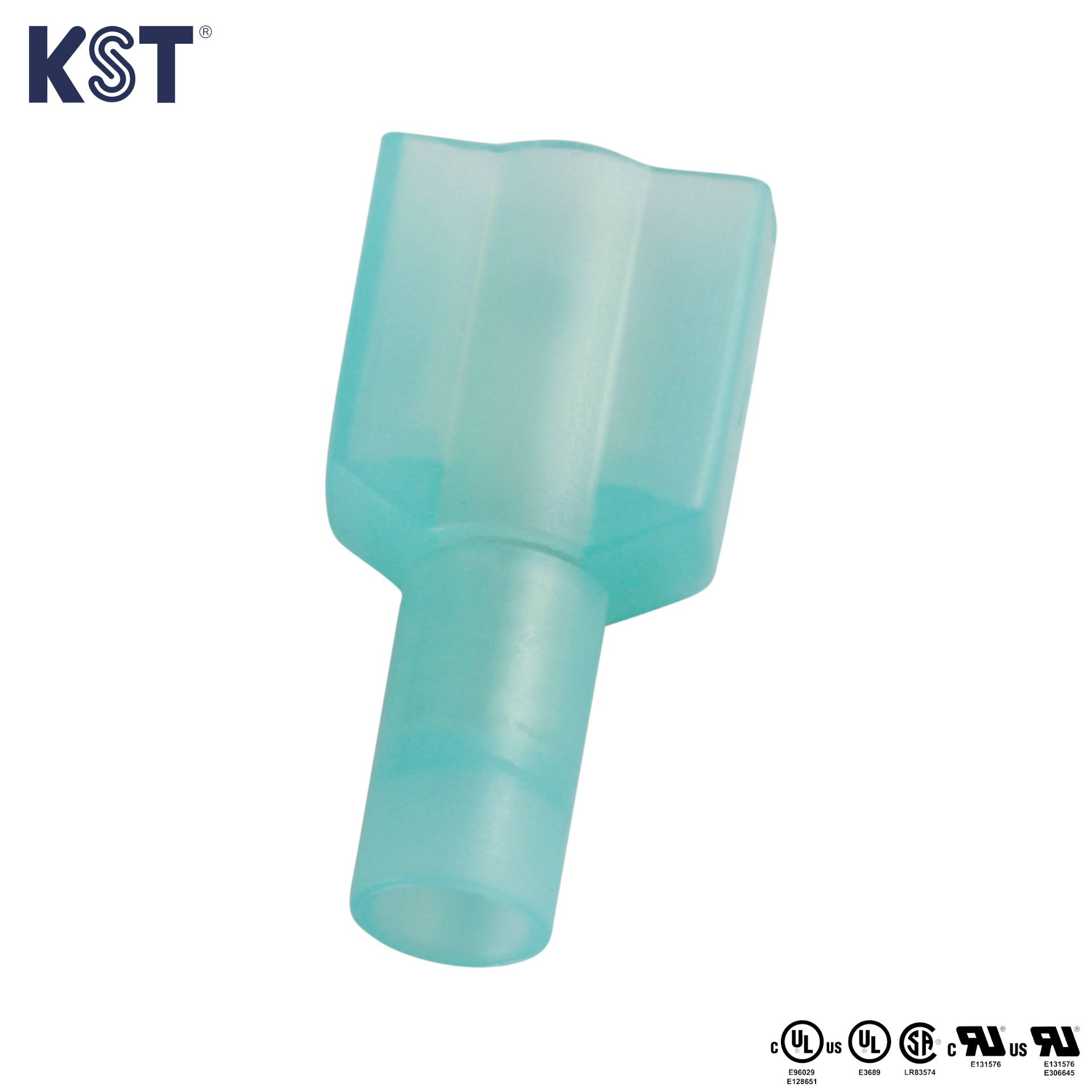 Fish Tail Flat Plug Male Square Head Transparent 100 Pieces Per Bag ...