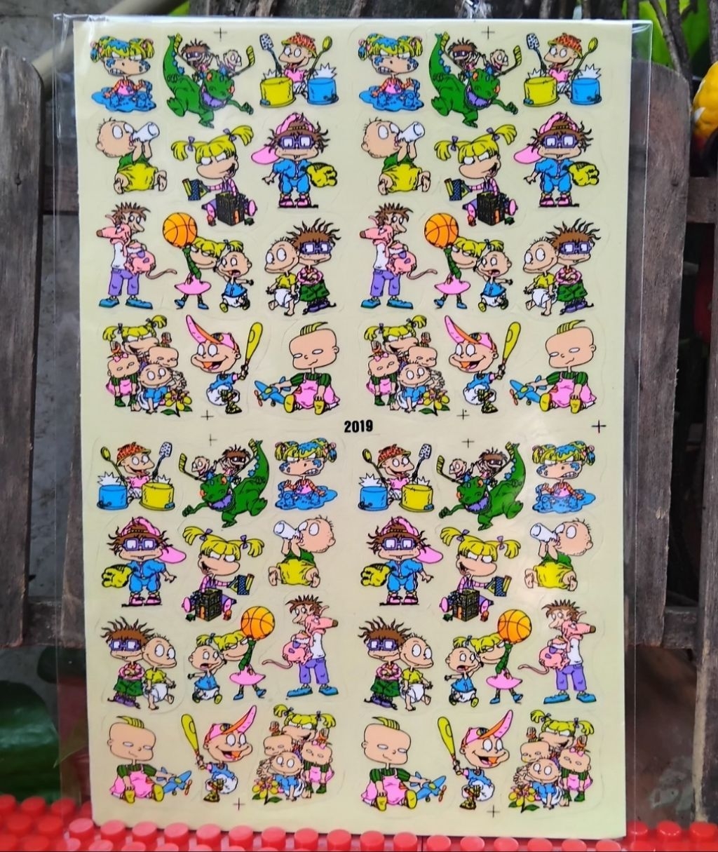 Vintage Stickers Die-Cut With Ultraman Sailor Moon And Rugrats Cartoon ...