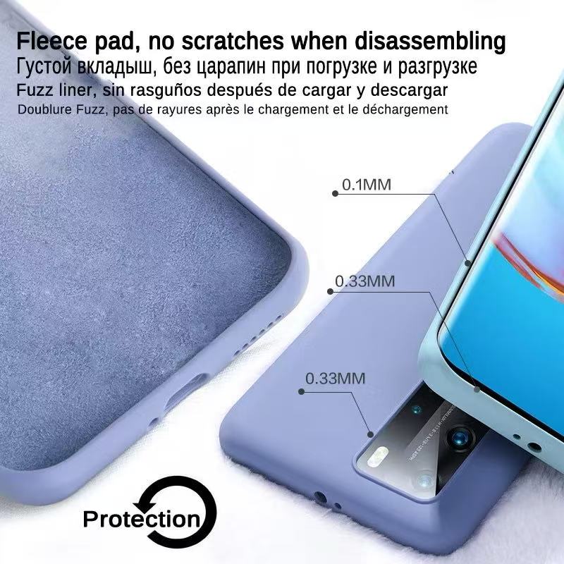 Case For Vivo V30 Pro Soft Silicone Camera Protection TPU Plain Color ...