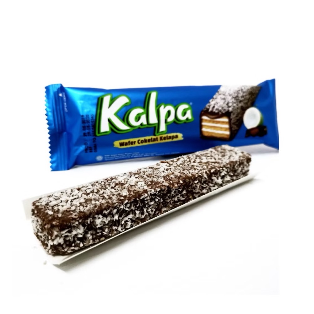 [1 Box 12 Boxes] Kalpa Wafer With Chocolate And Coconut Cream Filling ...
