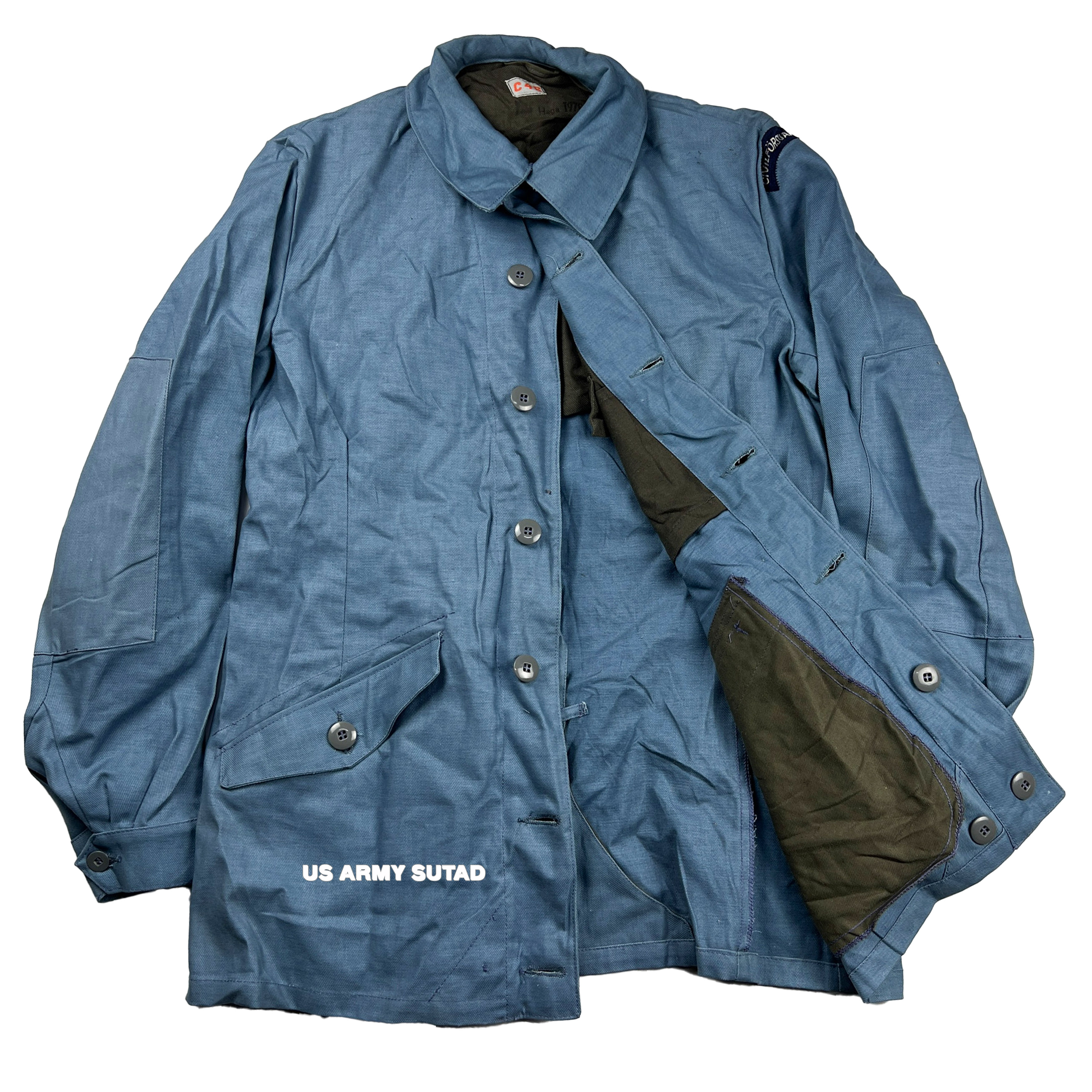 Military Jacket Vintage 1970s Field Swedish Civil Defense ...