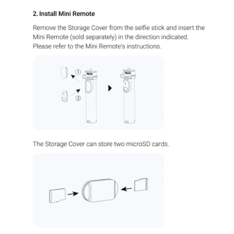 2-in-1 Invisible Selfie Stick + Tripod (ONE X2/ONE R/GO2) - Insta360