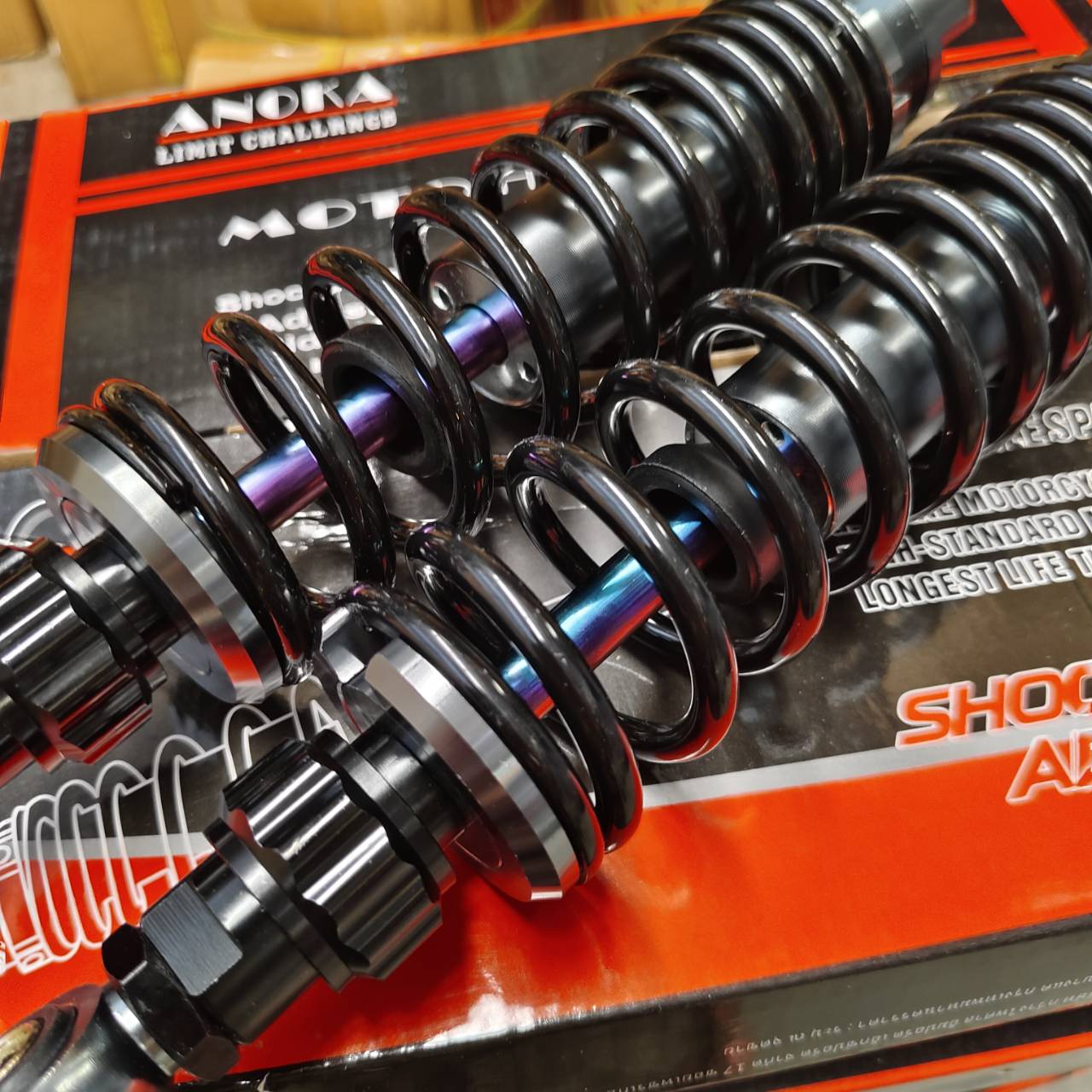 Rear Shock CHOBI Rainbow Axis Large Spring Size 300 320 Mm For Wave ...