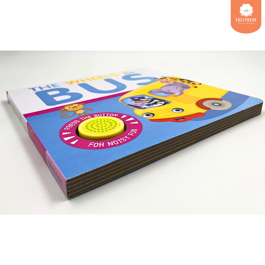 Board Book Push Button With Sound the Wheels on the Bus Children's ...