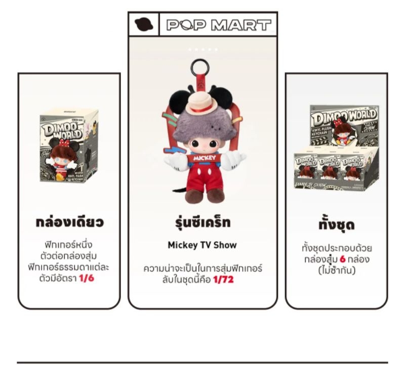 DIMOO WORLD 裏 DISNEY Series-Vinyl Plush Keychain Blind Box | Shopee ...