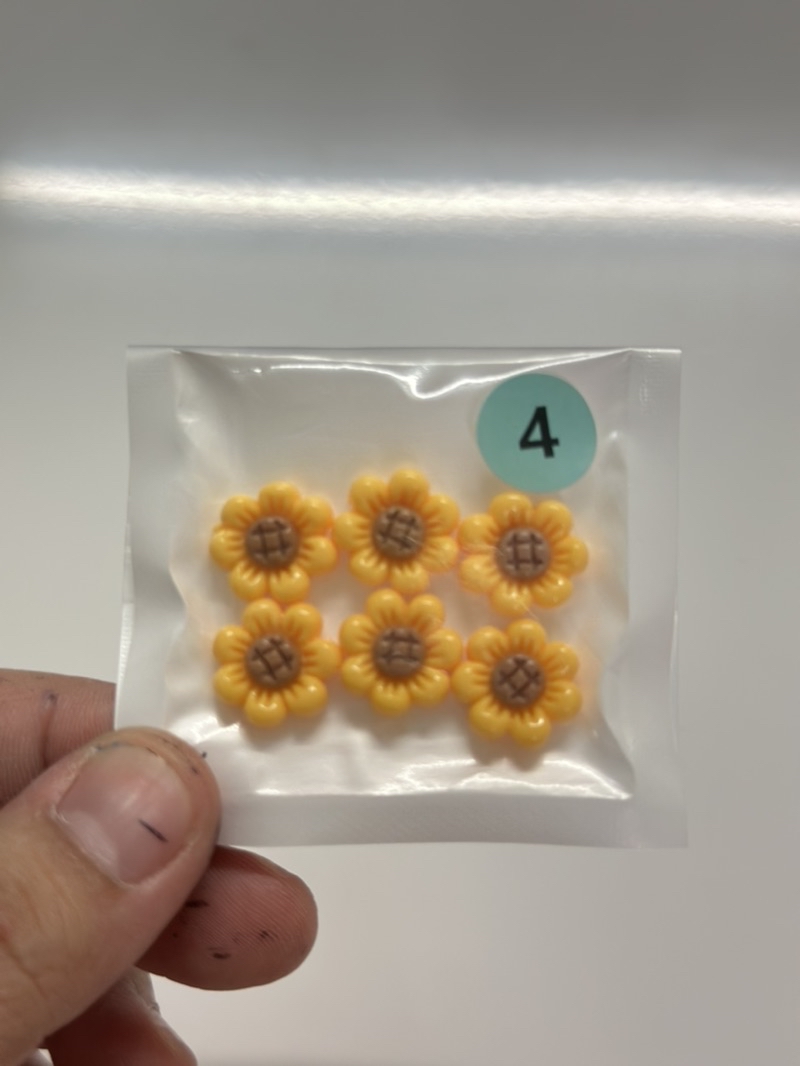43. Sunflower Resin 12mm 20 Pieces Decorate Inhalers And Diy Work Coins ...