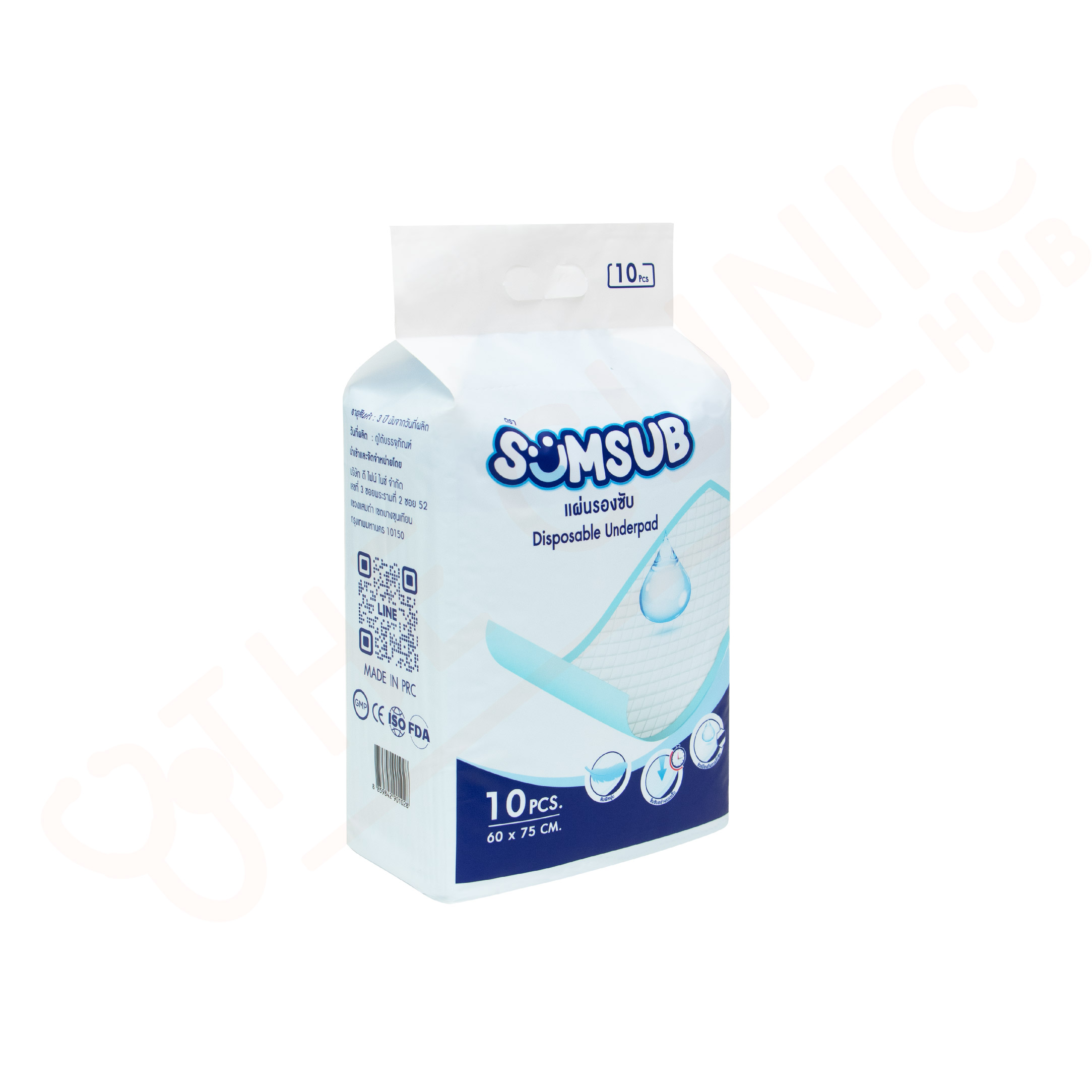 SUMSUB Under pads Bed Chair Anti-Fouling Anti-Smudge 60x75 cm. 10 ...