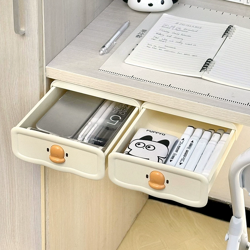Stationery Drawer Under The Table Storage Box Mounted The No Drilling ...