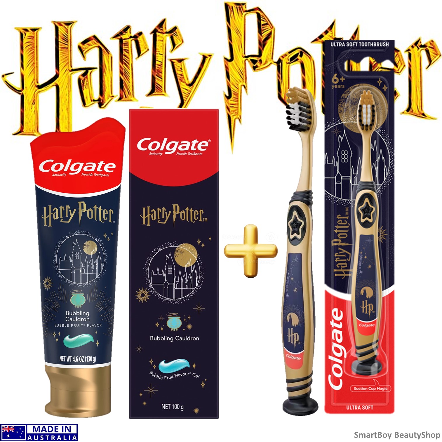 Toothbrush + Colgate Toothpaste Special Edition Authentic Harry Potter ...