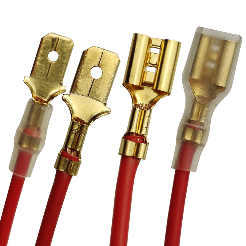 Brass Fishtail (Genuine) For Connecting Wires 6.3 Terminal Flat Female ...
