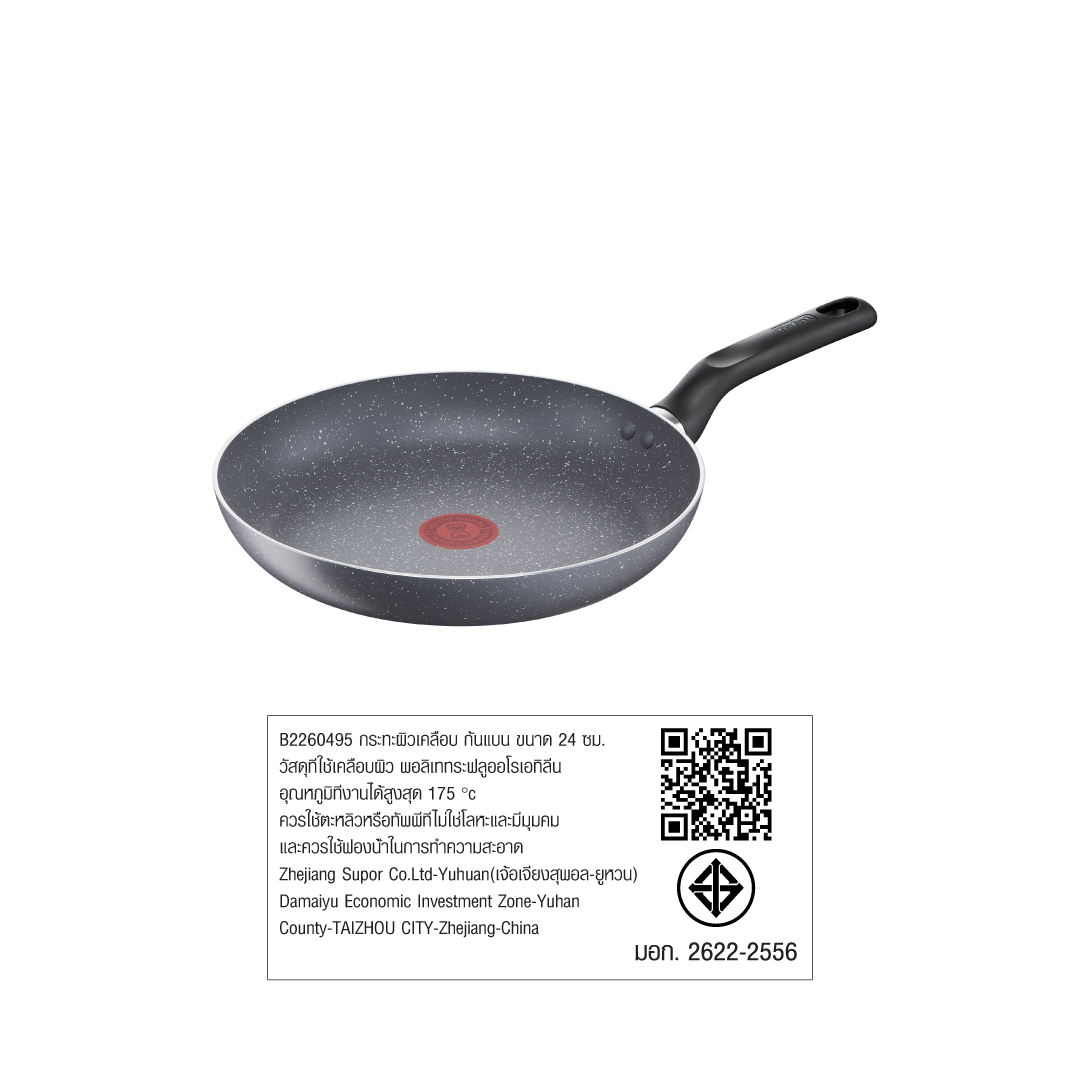 Tefal Natura Flat Bottom Pan Size 24 Cm. Model B2260495 Gray | Shopee ...