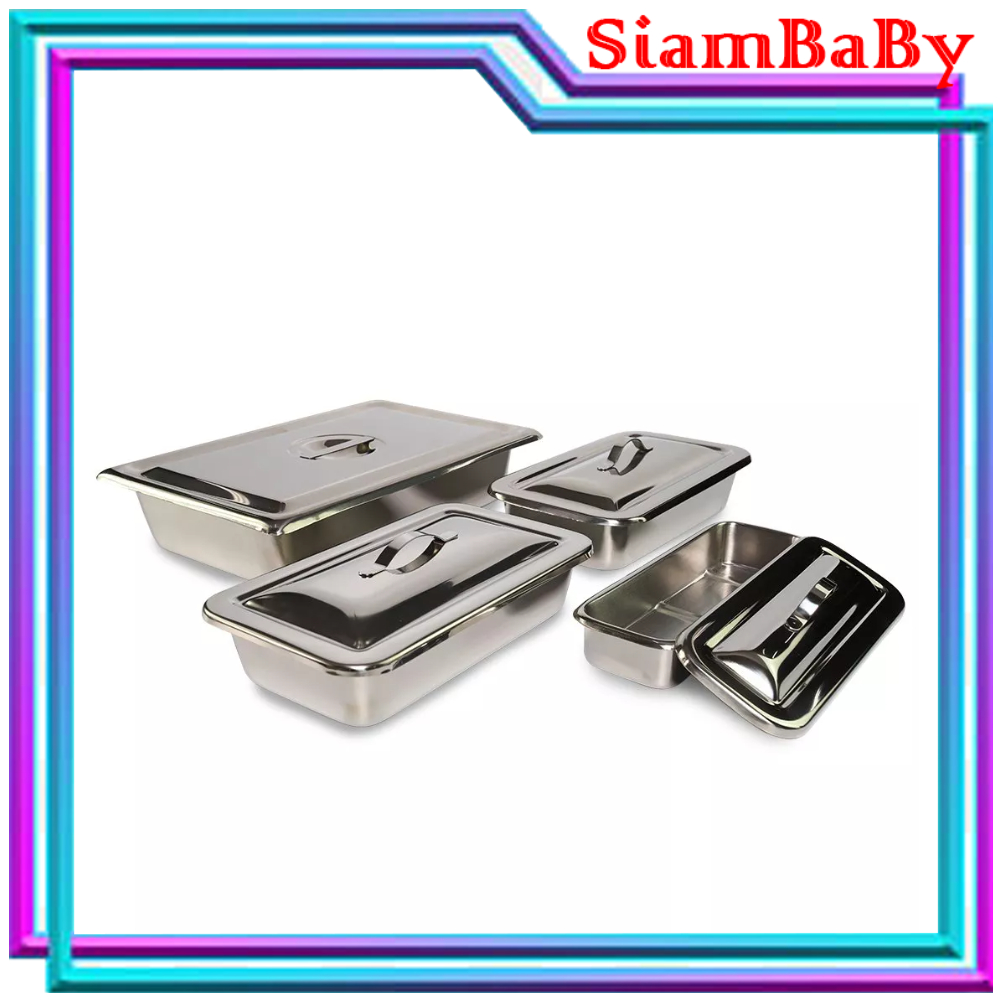 Stainless Steel Medical Tool Box With Lid All Sizes Hospital Grade