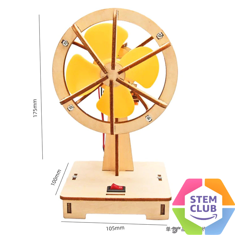 Invention Experiment Science DIY Rotating Electric Fan With Stem For ...