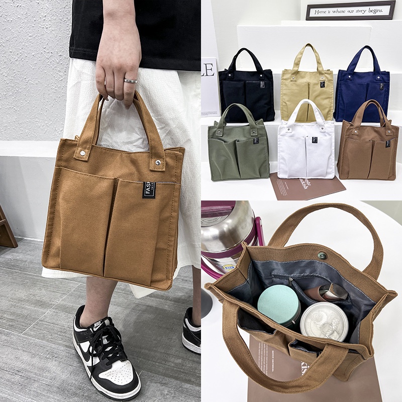 No.123 Korean design canvas bag 2 handle Katsa sling bag casual bag ...