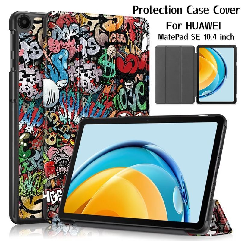 For Huawei MatePad SE (2022) AGS5-L09 AGS5-W09 Tablet Casing Coloured  Drawing Flip Leather Case With Autp Wake Function Ultra-thin Shockproof