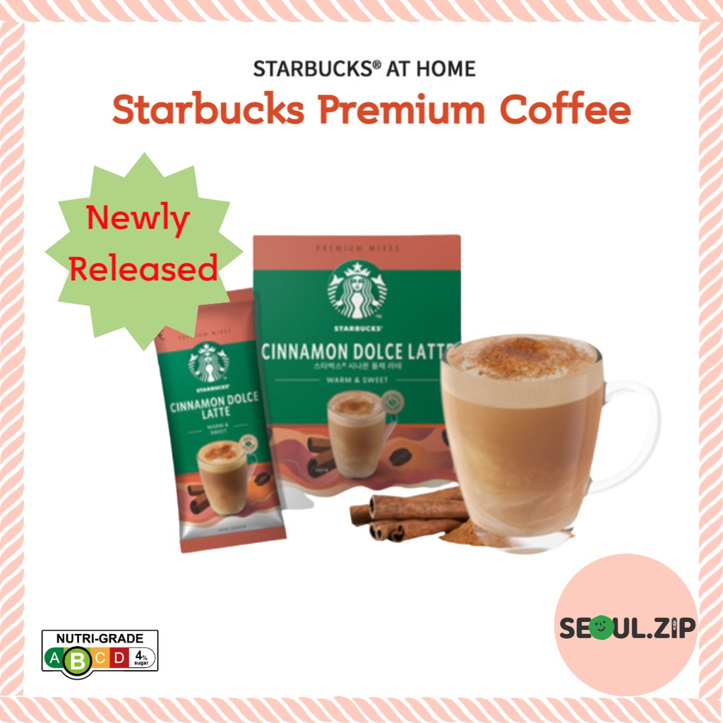 Starbucks Premium Instant Coffee, Cinnamon Dolce Latte, Korean Coffee