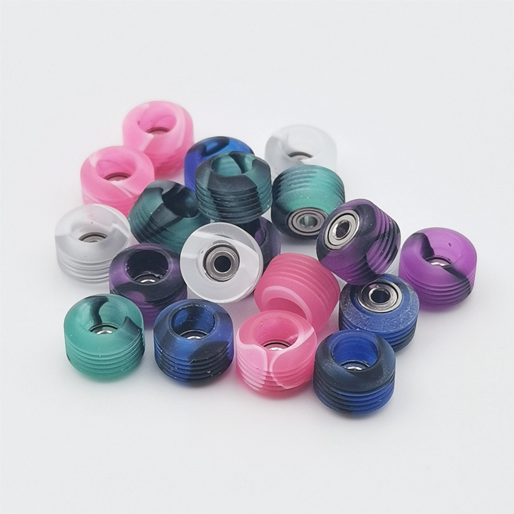 Fingerboard Wheels Swirl Color CNC Made Professional Finger Skateboard