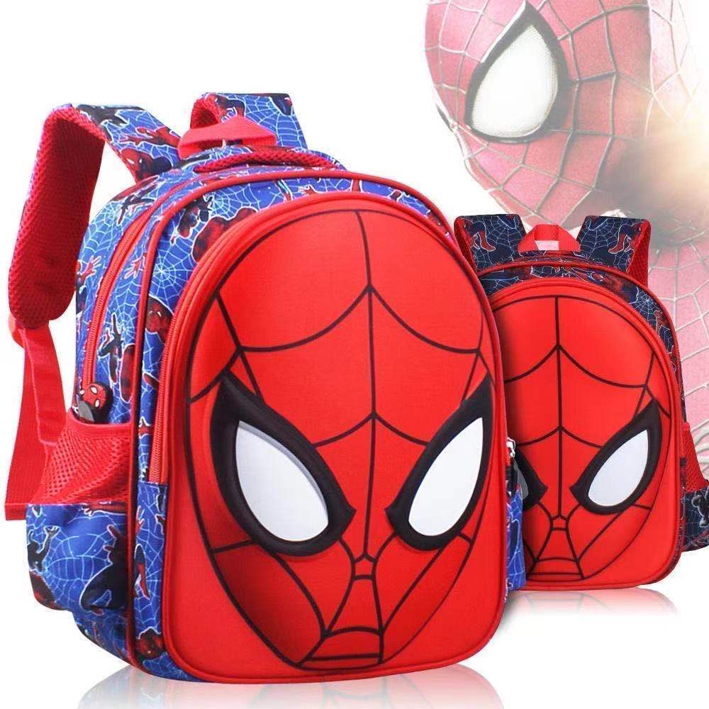 Schoolbag Elementary School Student Spiderman Children Boy Kindergarten