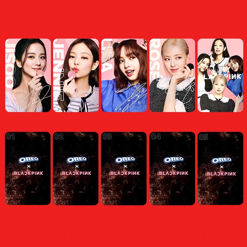 5pcs/box BlackPink photos OREO Album LOMO Card Postcard | Shopee ...