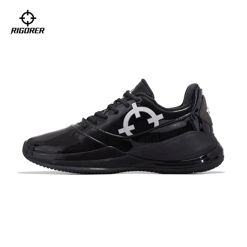 Rigorer 2023 New Referee Shoes Black Patent Leather Glossy LowTop
