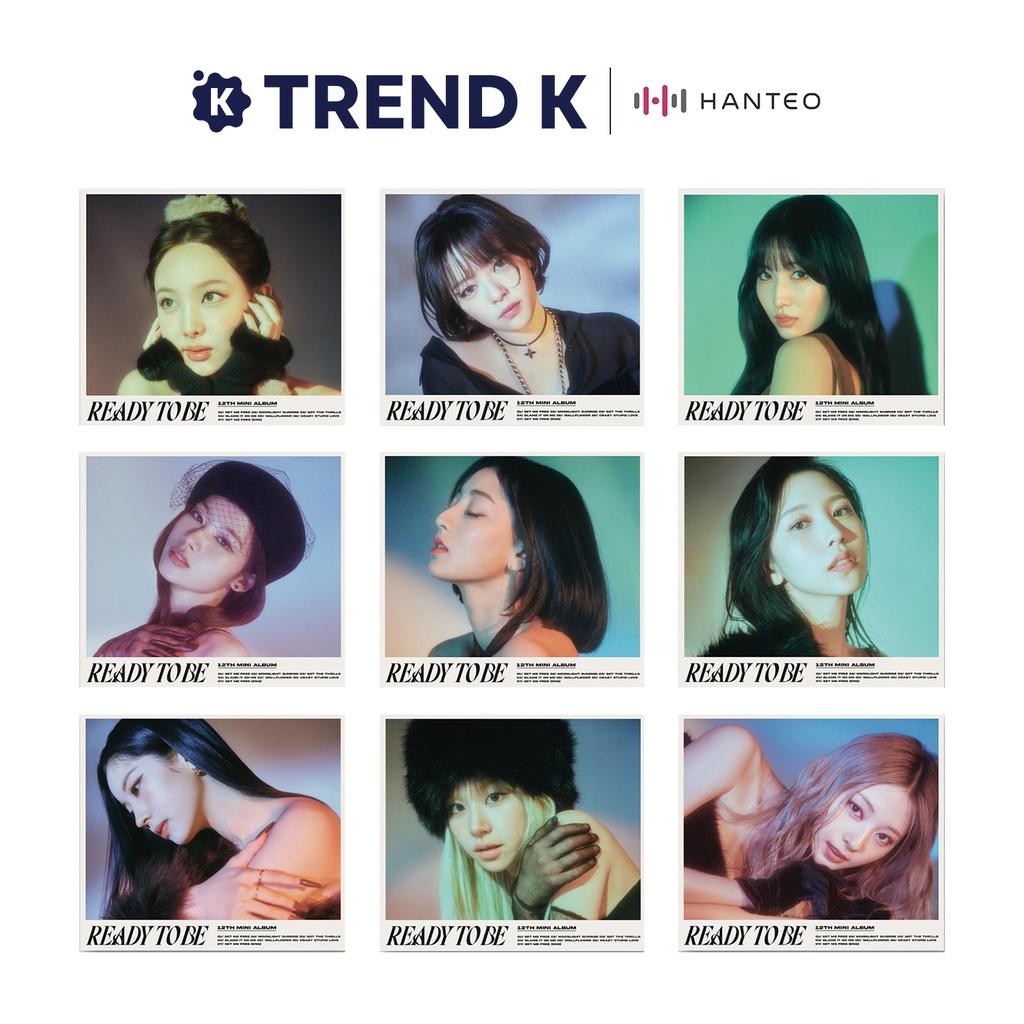 TWICE - 12th Mini Album [READY TO BE] (TO Ver.) – Photobook + CD + Poster + Photocards + PVC Card – Édition Coréenne Officielle