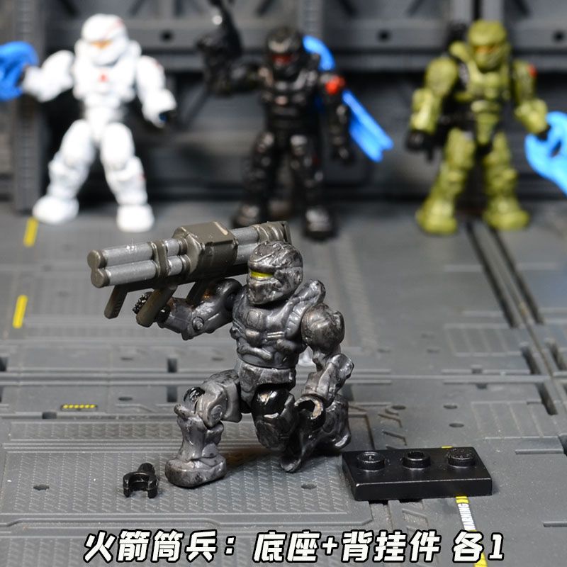 Genuine meigao Halo Halo Sergeant Super movable building block doll toy ...