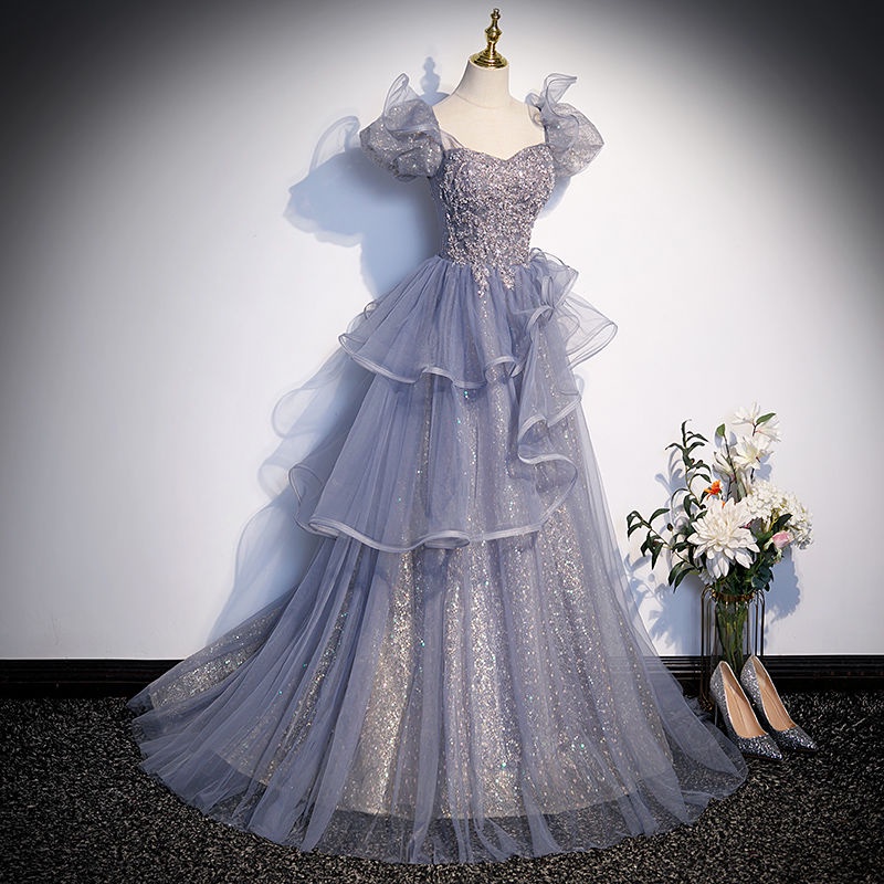 Blue Elegant Fairy JS Prom Evening Ball Enchanted Debut Long Gown Dress 30 Shopee Philippines