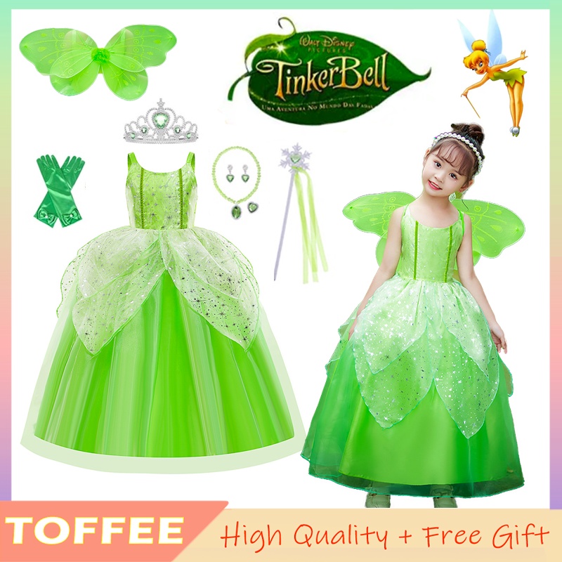 Fairy Ladies Costume Green Tinkerbell Dress main image 1