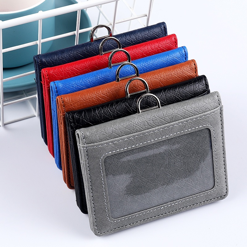 [Customization] Foldable Identification Card Leather Case ID Case ...