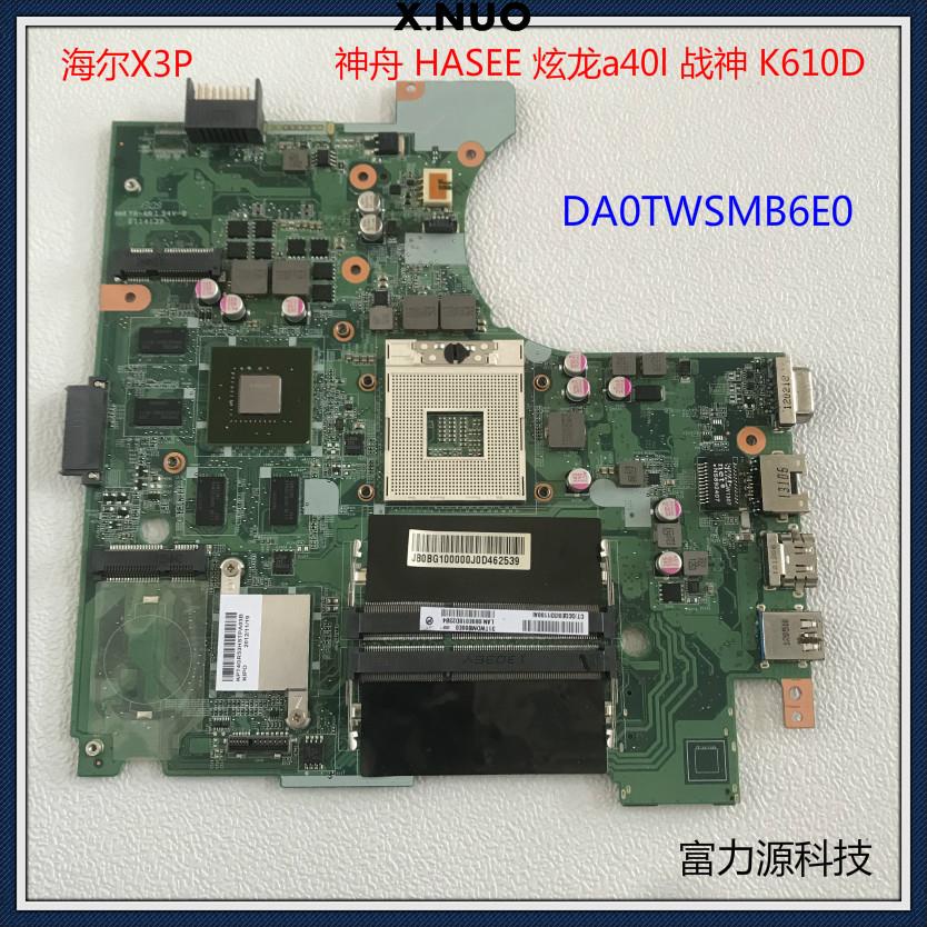 Shenzhou Ares K610D K4 k650D A40L X3P K660 k480 motherboard DA0TWSMB6E0 ...