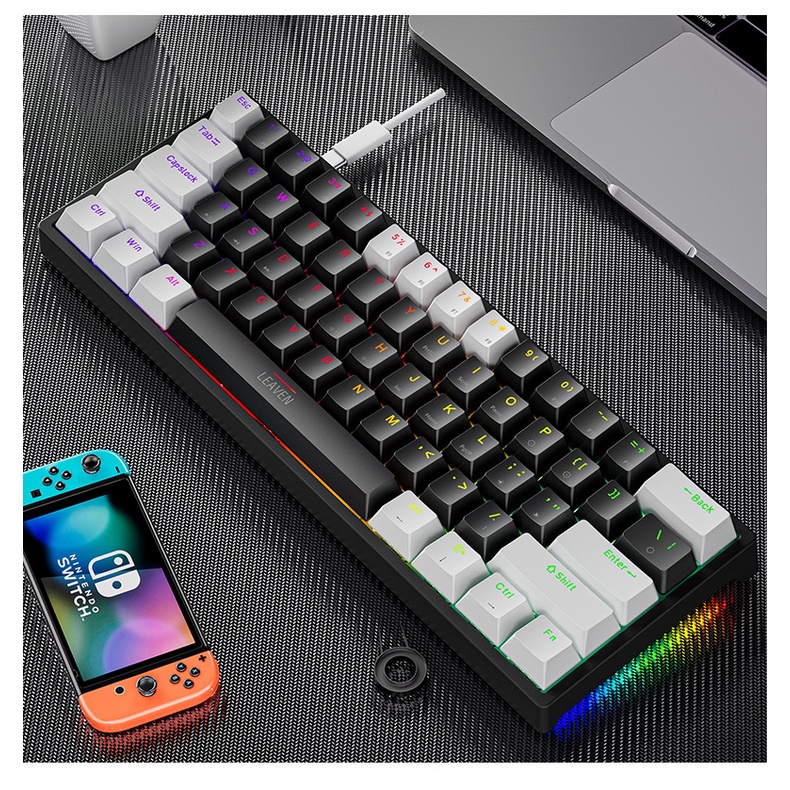 Crack K620 Esports Wired Mechanical Keyboard TYPEC Hot Swap DIY Axis