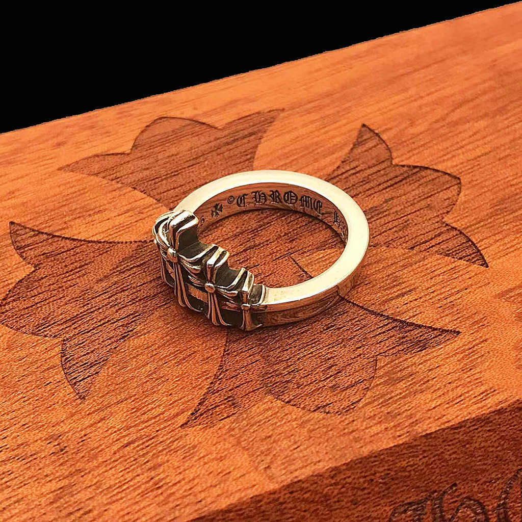 CH Ring/925 Silver Mountain Shape Crown Cross Punk Ring | Shopee ...