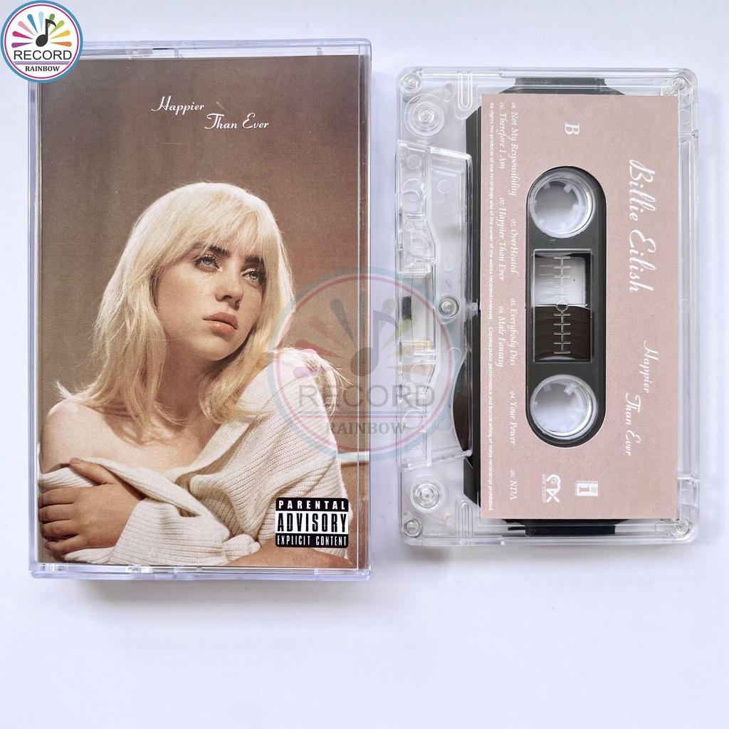 Original Billie Eilish Happier Than Ever Cassette Tape | Shopee Philippines