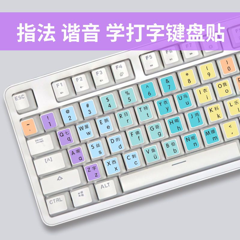 [Keyboard Sticker] Lowercase Pinyin Harmony Letter Keyboard Sticker