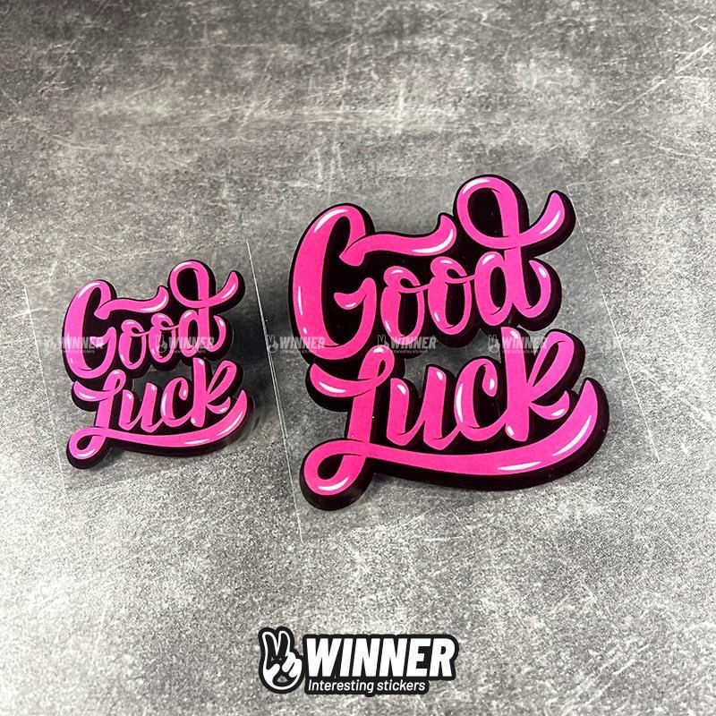 Car Sticker JDM Graffiti Text good luck good luck Sticker Creative ...