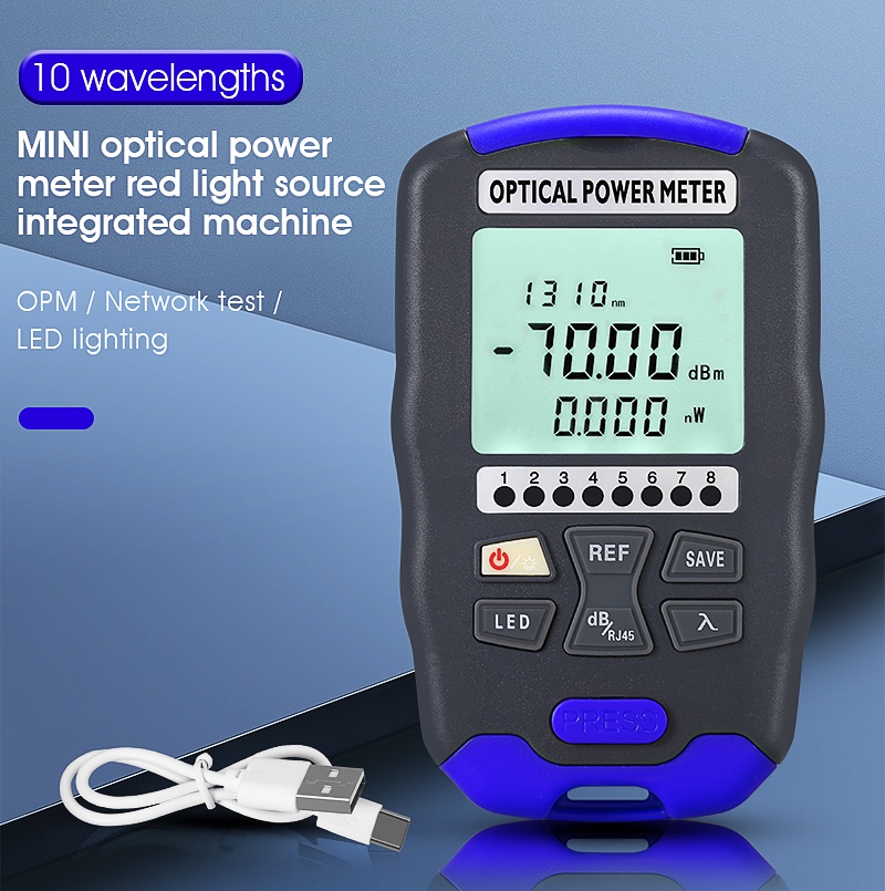 Charging type COMPTYCO AUA-DC7/DC5 optical power meter RJ45 network ...
