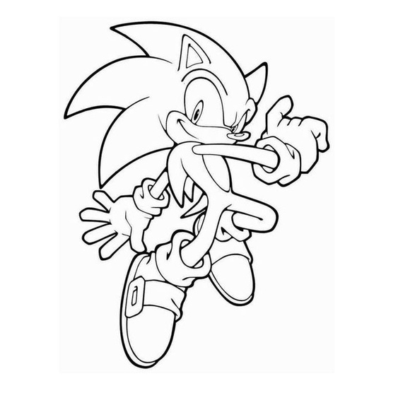 Set Of 30 Sonic Coloring Pictures And Funny And Cute Sonic Game ...