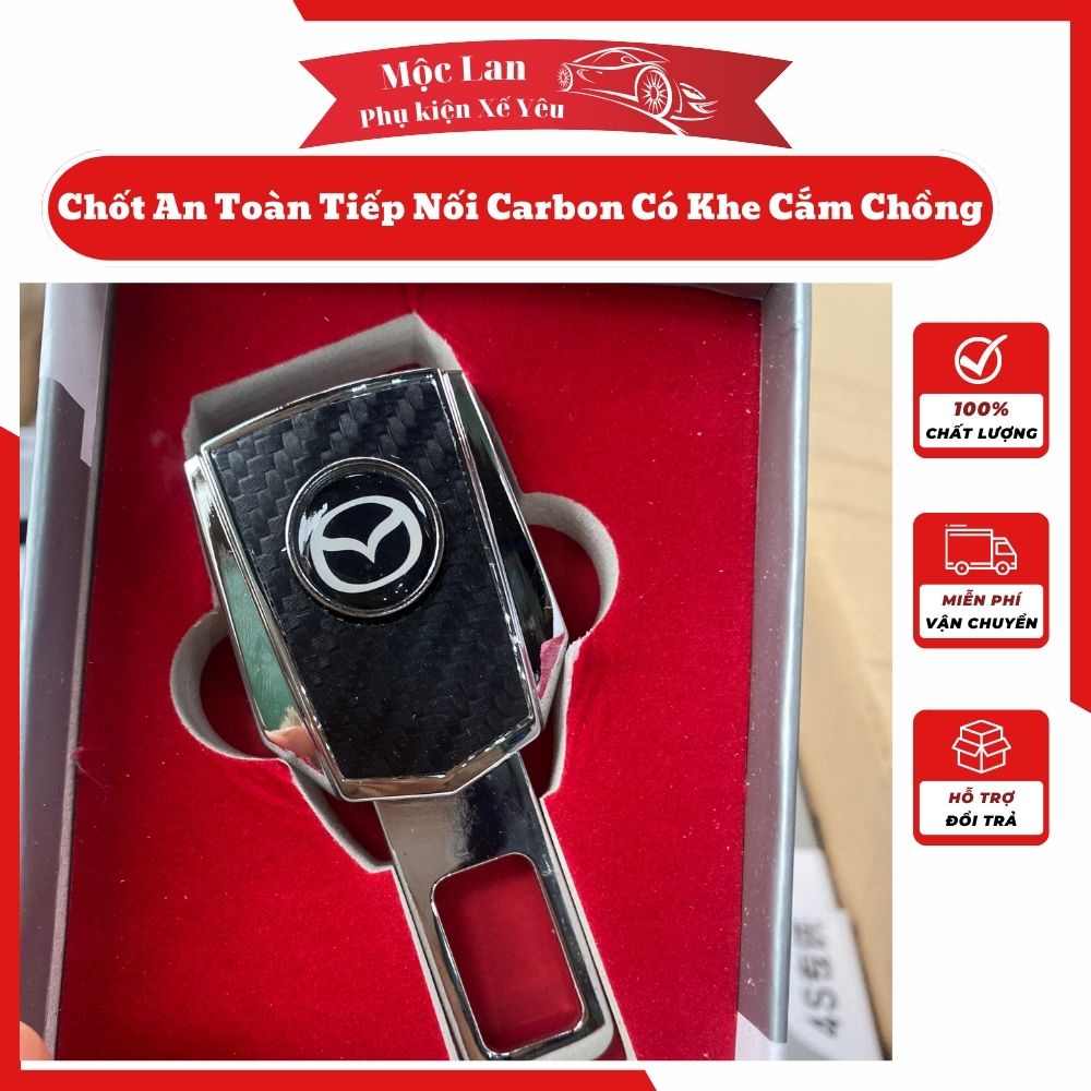 1 Car Seat Belt Latch Box Can Be Plugged In Series Carbon Material