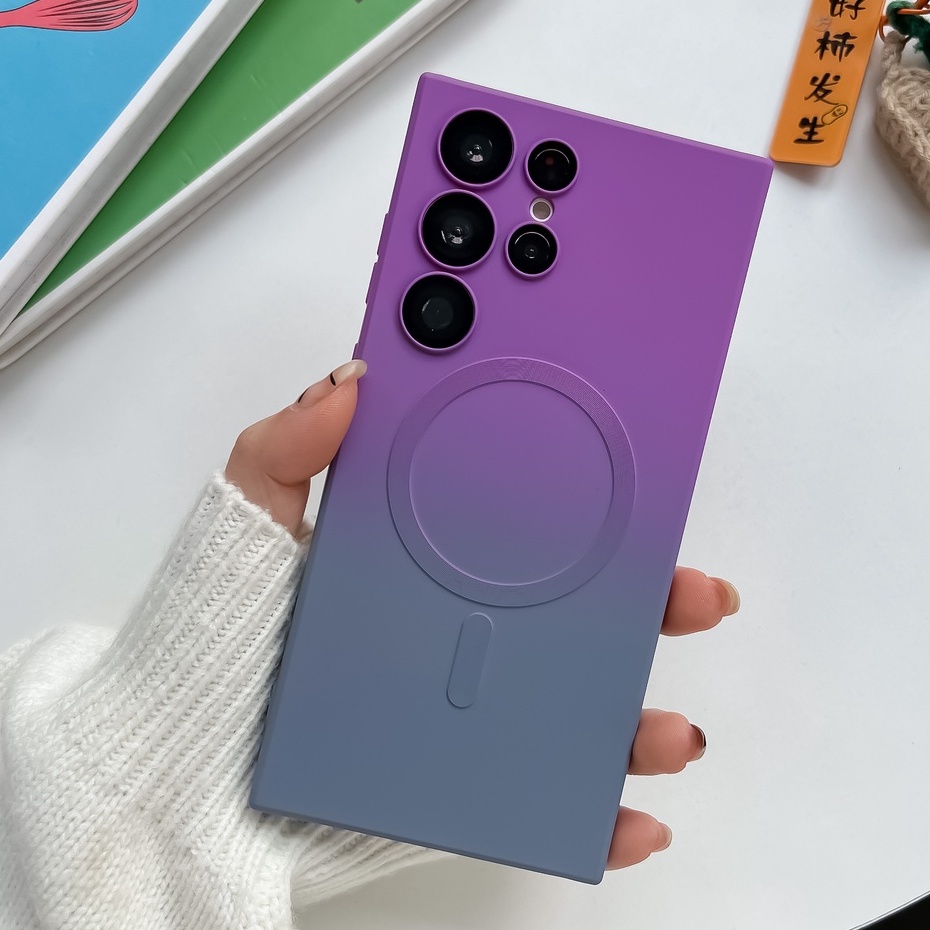 Square Liquid Silicone Casing For Samsung S23 S22 S21 Ultra