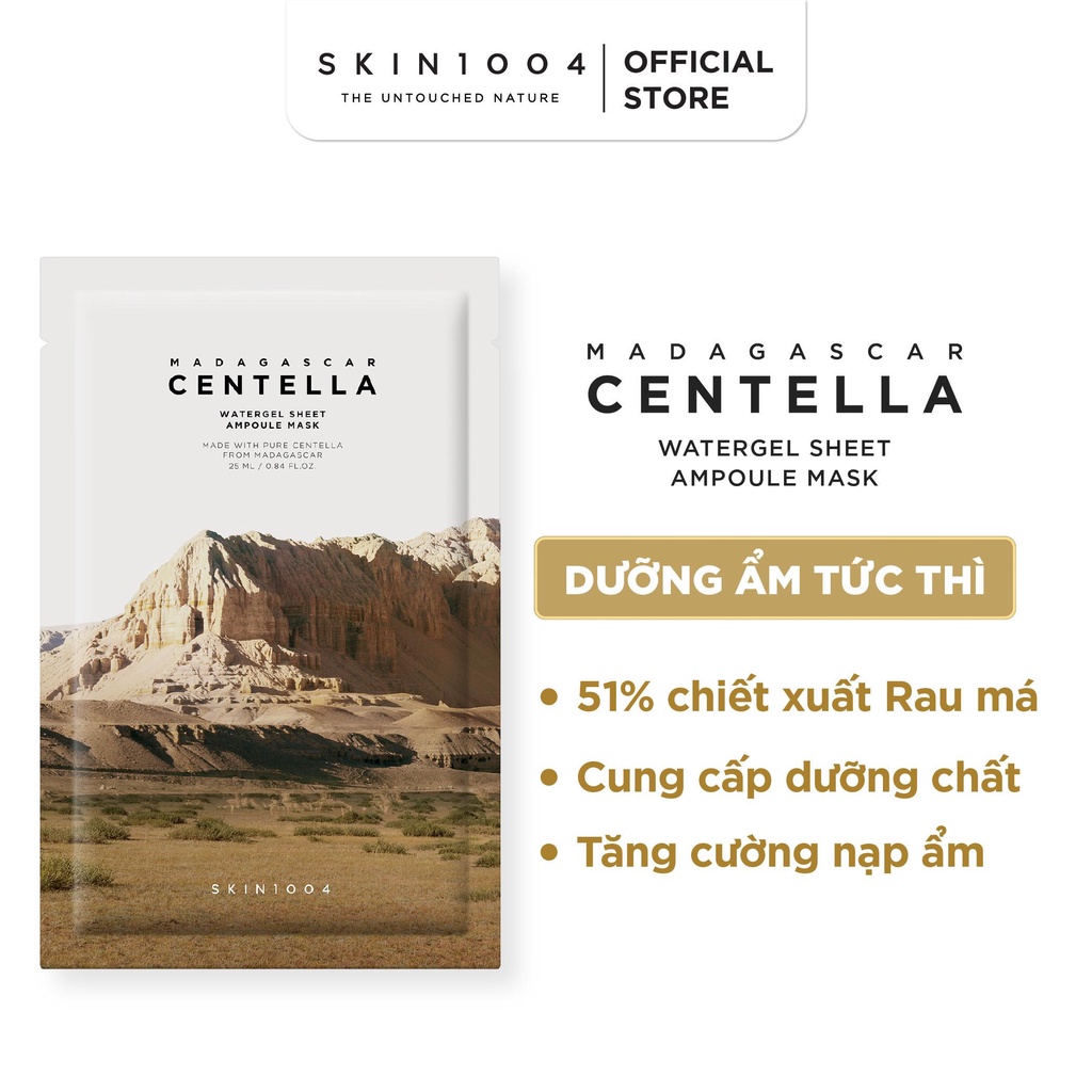 Skin1004 Madagascar Centella Watergel Sheet Ampoule Mask 25ml Shopee