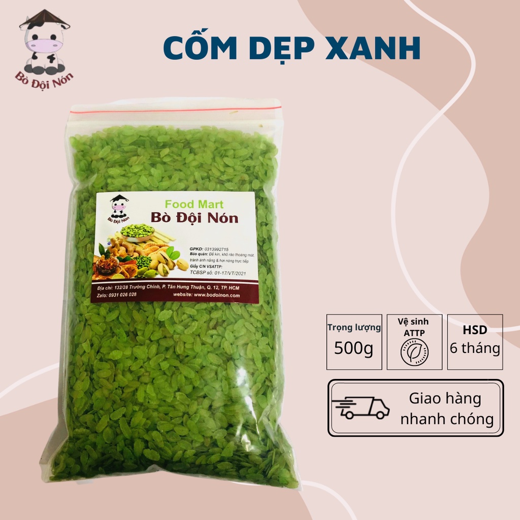 500Gr Round Village Specialty Green Flat Rice type 1 | Cow in Hat Shop ...