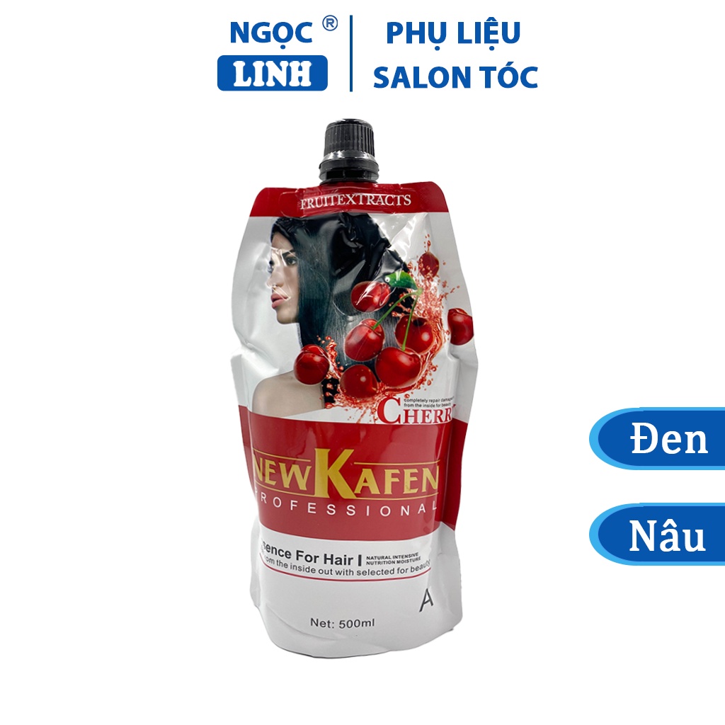 New KAFEN Black Dye 500ml x2, NEW KAFEN Cherry Silver-Coated Brown Dye ...