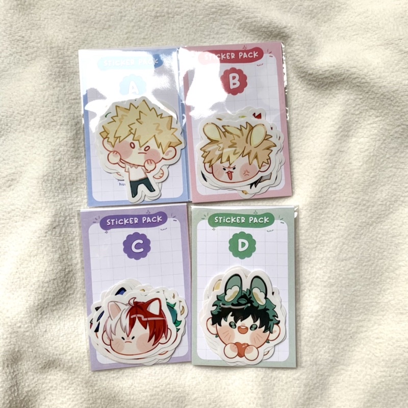 Sticker/Sticker My Hero Academia / MHA - Artist Hunmyi | Shopee Philippines