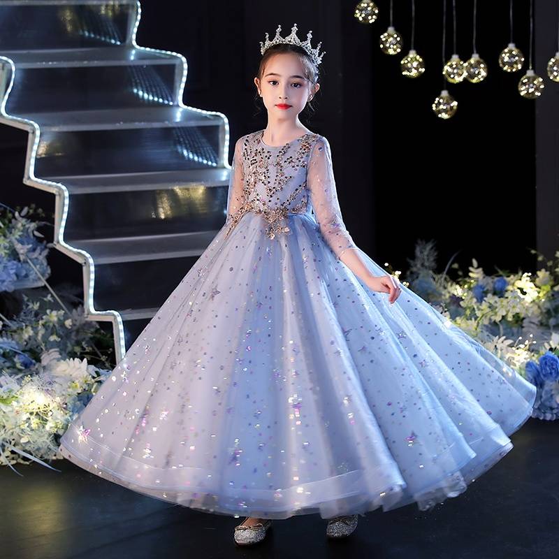 gown for kids gown for kids girl 7 years old Girls High-end Dress ...