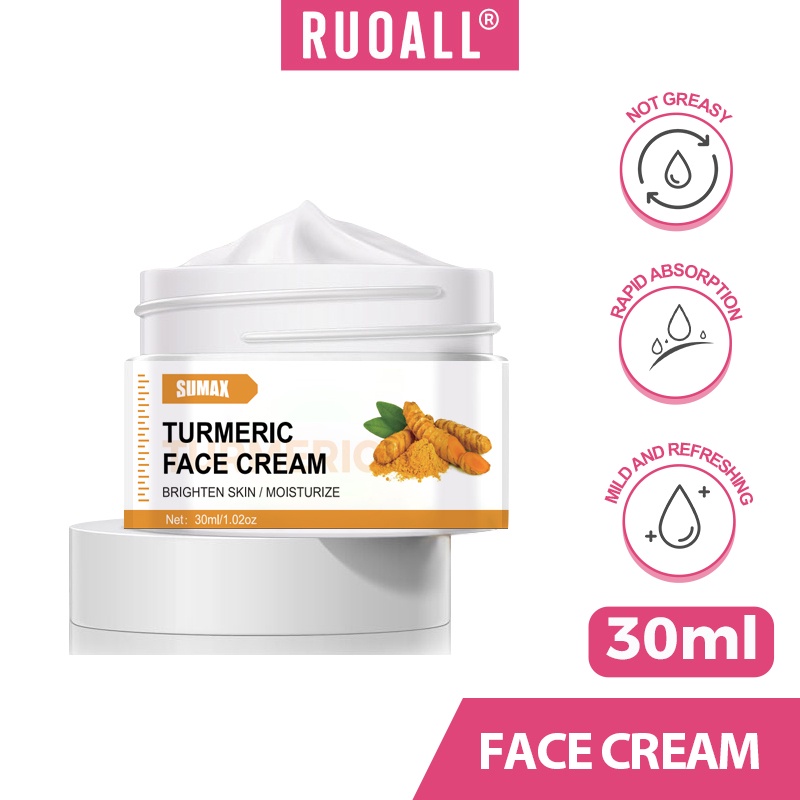 Turmeric Face Cream, Natural Turmeric Skin Brightening Facial ...